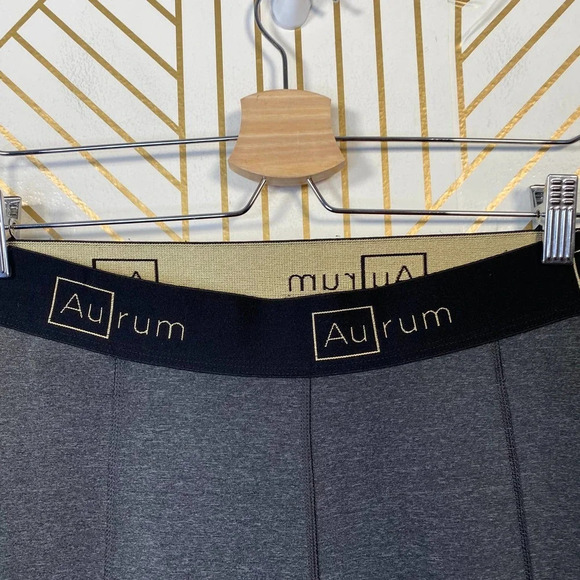 AuRum Mindfulness Mid-Rise Leggings in‎ Gray - Picture 6 of 10